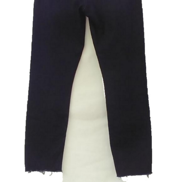7FAMK Roxanne Ankle Skinny Dark Wash Raw Hem Size 25 Women Jeans - Picture 7 of 12